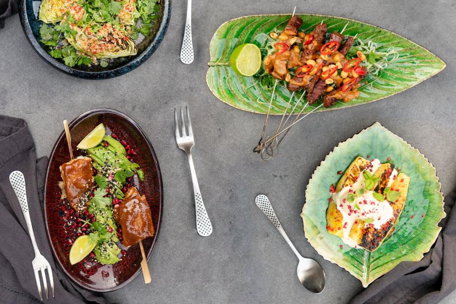 Asiatisk grillmiddag