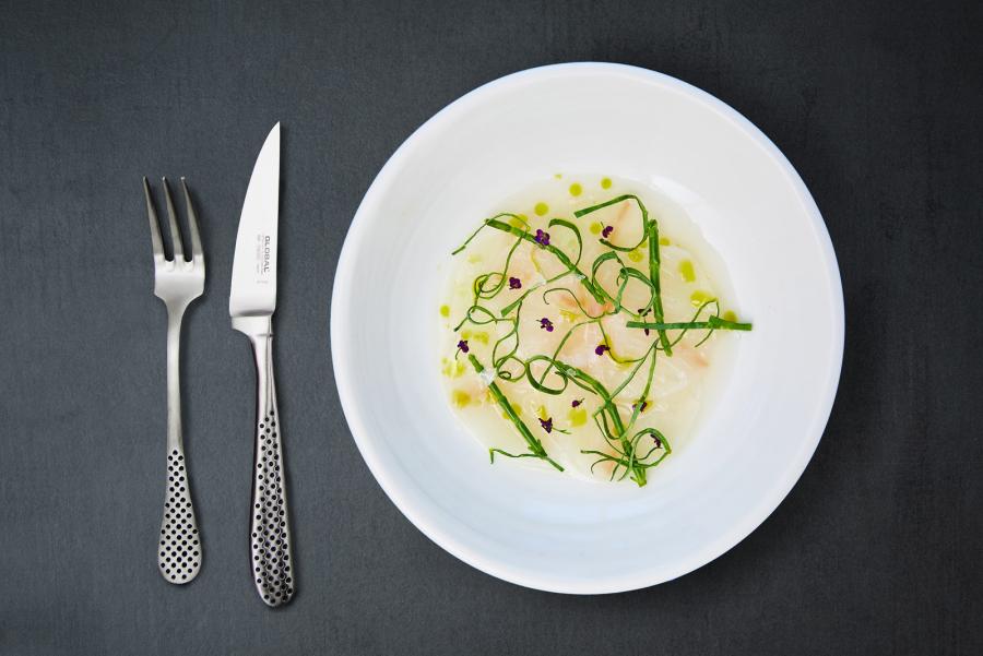 Ceviche af helleflynder & citrus