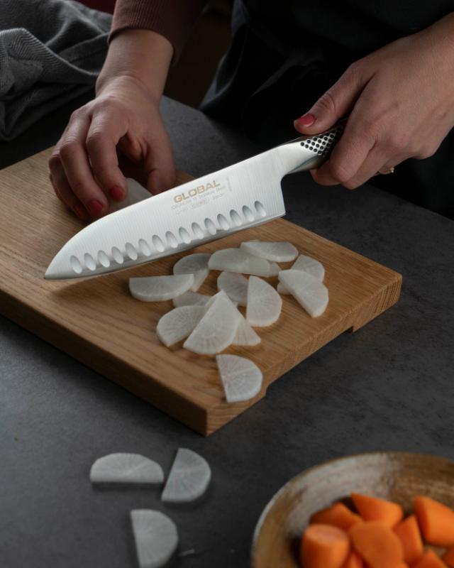 Santokukniv 18 cm grantonskær