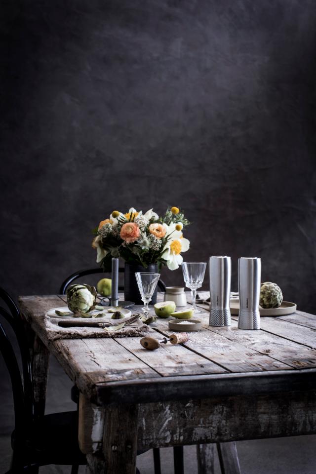 Set med salt & peberkværn 18,5 cm