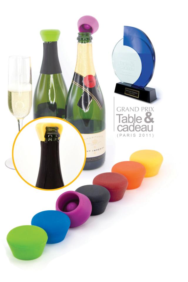 Silicone Champagne stopper 2-pak
