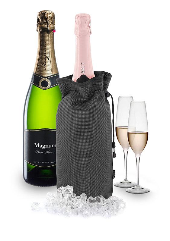 Champagnekøler til magnumflaske grå