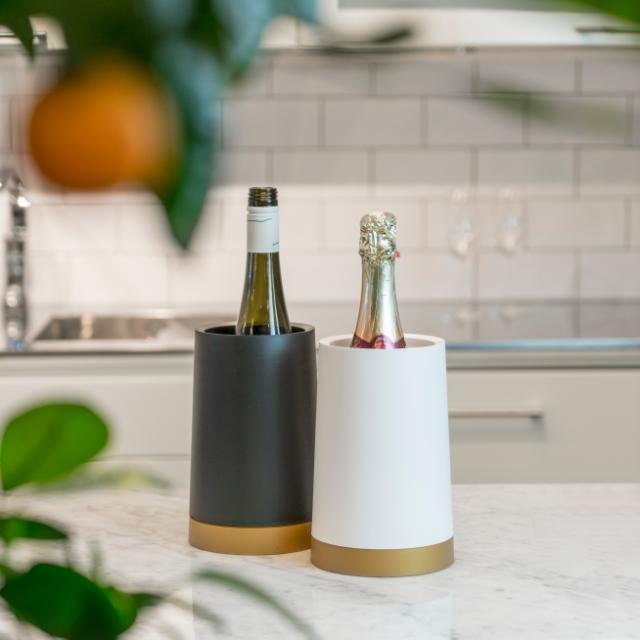 Vinkøler med gel hvid/guld
