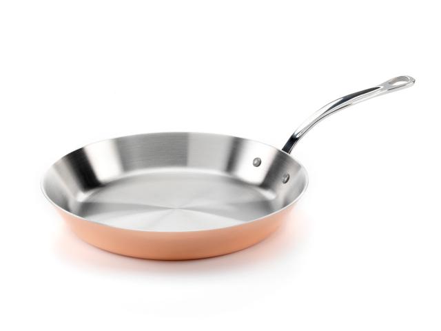 Stegepande i kobber 28 cm