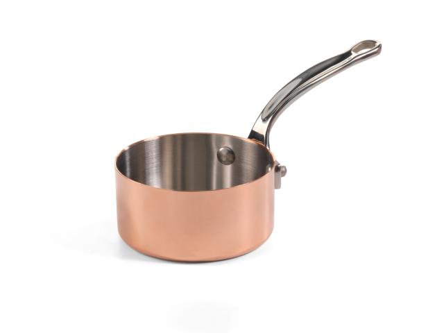 Minikasserolle i kobber 9 cm